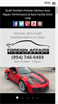 Mobile Screenshot of foreignaffairsmotorsports.com