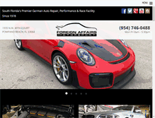 Tablet Screenshot of foreignaffairsmotorsports.com